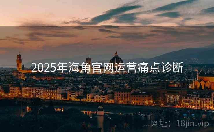 2025年海角官网运营痛点诊断